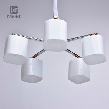 Люстра потолочная DeMarkt 364013605 Николь 5x60W E27